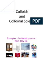 Colloids and Colloidal Science