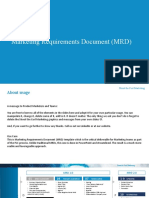 Marketing Requirements Document MRD Template