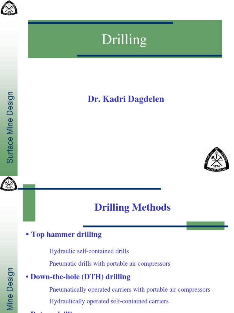 Drilling in Open Pits DRILLING | PDF | Drilling | Drill