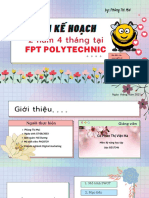 Bản Kế Hoạch 2 Năm 4 Tháng Tại Fpt Polytechnic