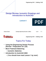 Lecture 04A - Design Isometrics and Intro To AutoCAD