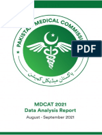 FINAL - MDCAT 2021 Data Analysis Report