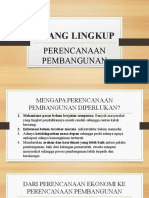 Pertemuan 1 Ruang Lingkup Perencanaan Pembangunan