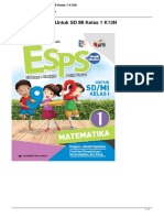 Esps Matematika Untuk SD Mi Kelas 1 k13n