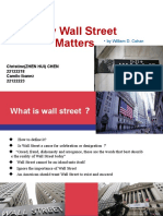 Why Wall Street Matters - Cohan's Insights