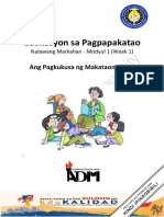 Edukasyon Sa Pagpapakatao: Ang Pagkukusa NG Makataong Kilos