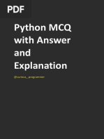 1000 Python MCQ (Multiple Choice Questions) - Sanfoundry | PDF ...