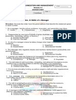 Organization and Management: Module 2-3 Answer Sheet