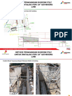 Pengerjaan Shoring Pipeline 18inch Pada Sungai Gandong