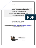The Virtual Trainer Checklist For Interactive Delivery