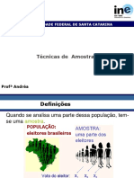 Técnicas de amostragem na UFSC