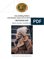 Royson Hat: Free Knitting Pattern