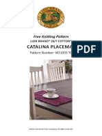 Catalina Placemat: Free Knitting Pattern