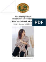 Celia Triangle Shawl: Free Knitting Pattern
