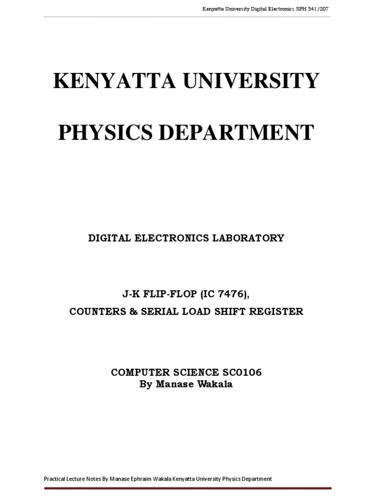 FLIP - FLOPS Lab-Sheet-Digital-Electronics | PDF | Digital Electronics ...
