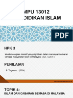 Topik 4 - Islam & Cabaran