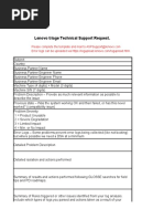 Lenovo HW Call Logging Template