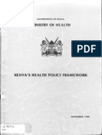 Kenya's Health Policy Framework, 1994