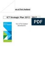 ICT Strategic Plan 2012 - 2017: Town of Port Hedland