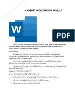 Materi Microsoft Word Untuk Pemula