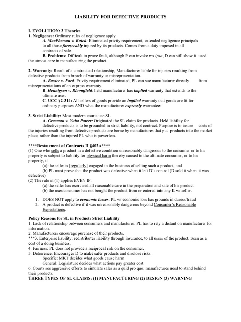 Products Liability | PDF | Product Liability | Private Law