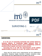 Surveying-1: Department of Geomatics Engineering