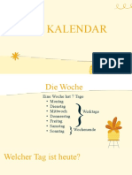 Der Kalender Woche Monate Jahreszeiten Leseverstandnis 137316