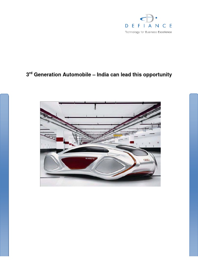 India’s Role in 3rd Generation Automobiles | PDF | Business | Computers