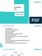 Design of Ultra Filtration System: Sanjeev Srivastava