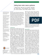 Differentiating lower motor neuron syndromes