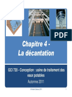 Chapitre 4 - GCI Conception _ Usine de Traitement Des Eaux Potables Automne 2011