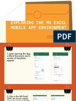 Exploring The Ms Excel Mobile App Environment