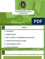 SEG0820 - Preenchimento Da IES e Taxonomias