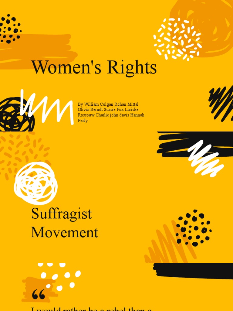 Women's Rights Presentation About The Suffragist Movement.. PDF