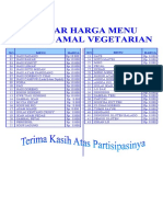 HARGA Menu