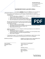 Covid-19 Requirements Declaration (India) .Docx - HARPREET SINGH