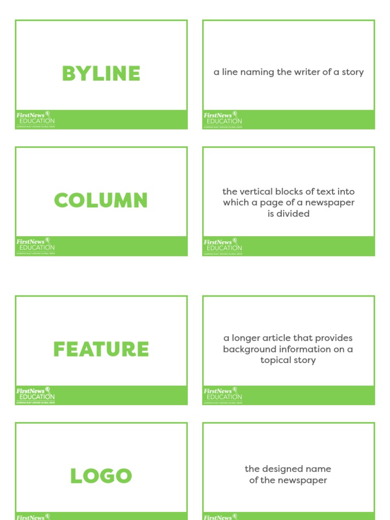 Byline: A Line Naming The Writer of A Story | Download Free PDF | News ...