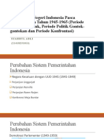 Politik Luar Negeri Indonesia Pasca Kemerdekaan Tahun 1945-1965