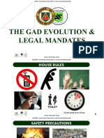 The Gad Evolution & Legal Mandates