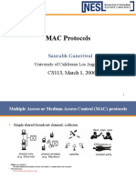 MAC Protocols: Saurabh Ganeriwal