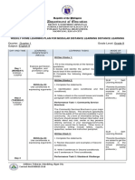 1weekly Home Learning Plan For Modular Distance Learning Distance Learning