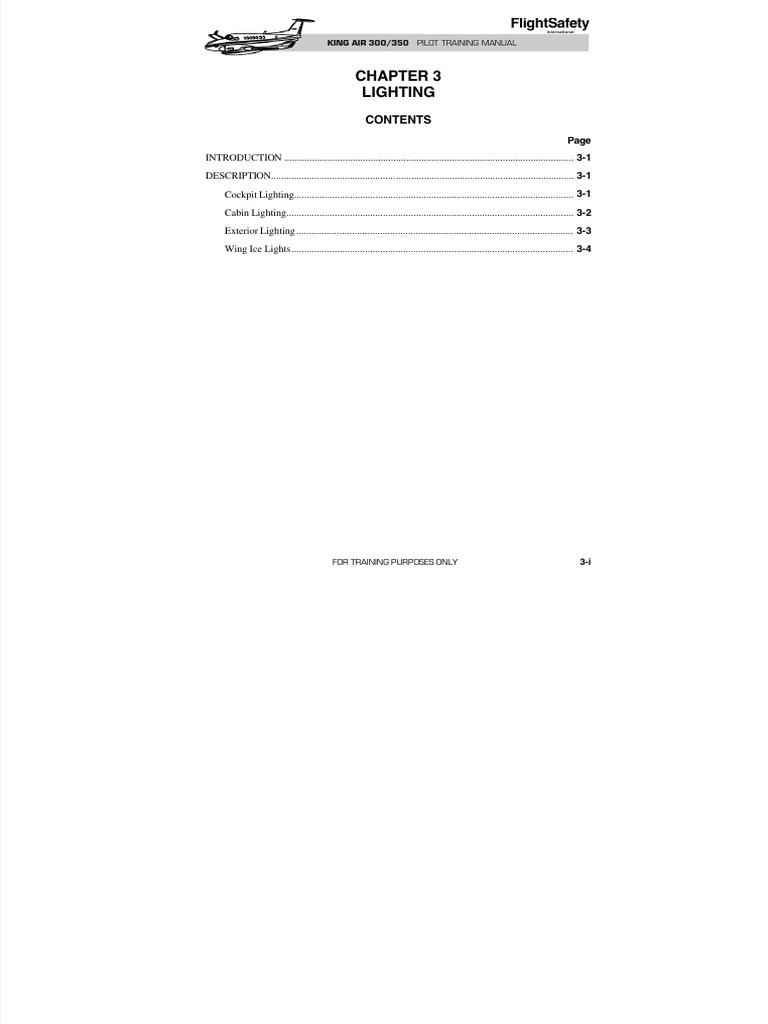 Beechcraft visual data 5