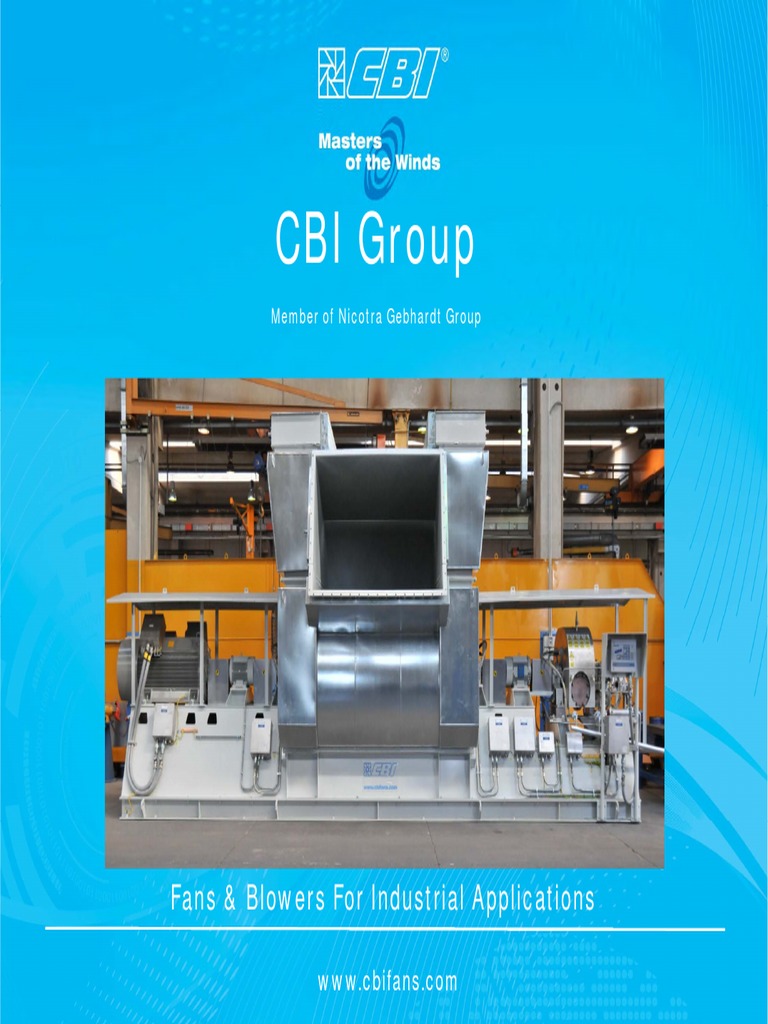 CBI Group: Industrial Fan Solutions | PDF | Chemical Engineering | Gas ...