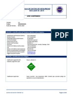 Aire comprimido hoja de datos seguridad