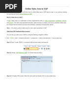 Define Sales Area in Sap