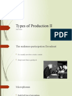 Types of Production II