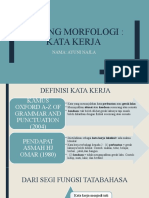 Bidang Morfologi KATA KERJA