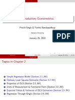 Introductory Econometrics: Prachi Singh & Partha Bandopadhyay