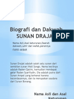 Biografi Dan Dakwah SUNAN DRAJAT