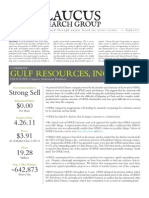 GlaucusResearch Gulf Resources GFRE Strong Sell April 26 2011